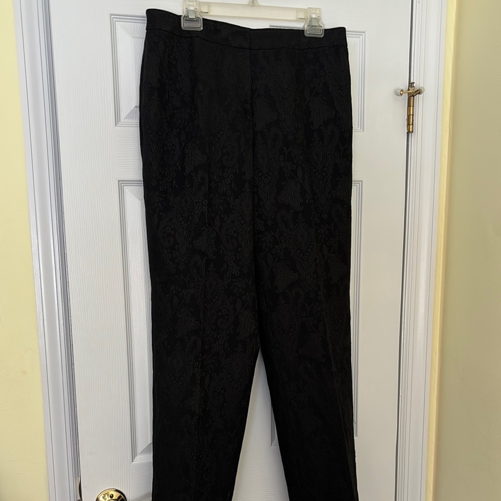 Talbots Black Trousers High Waist Straight Leg